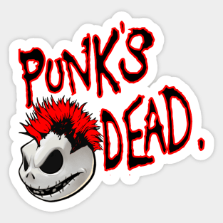 Punk's undead Sticker